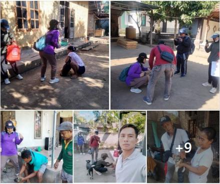 Vaksinasi Rabies di Masing-Masing Banjar Dinas Desa Jinengdalem