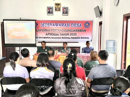 Musyawaran Desa Laporan Pertanggung Jawaban APBDesa Tahun Anggaran 2025